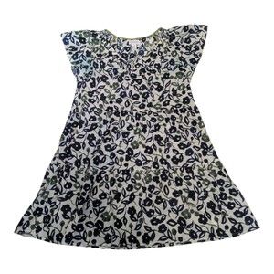 Velvet by‎ Graham & Spencer Blue Floral Tiered Dress, M